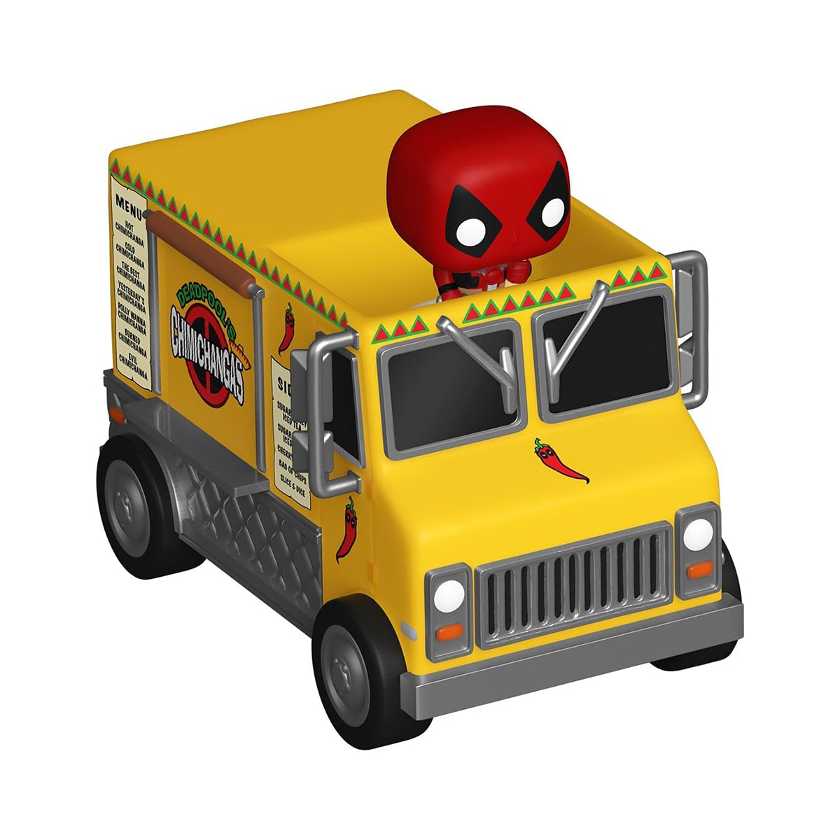 Набір фігурок Funko Bitty Pop! Ride Марвел Дедпул і вантажівка Чімічанги 2,54 см — превʼю 2
