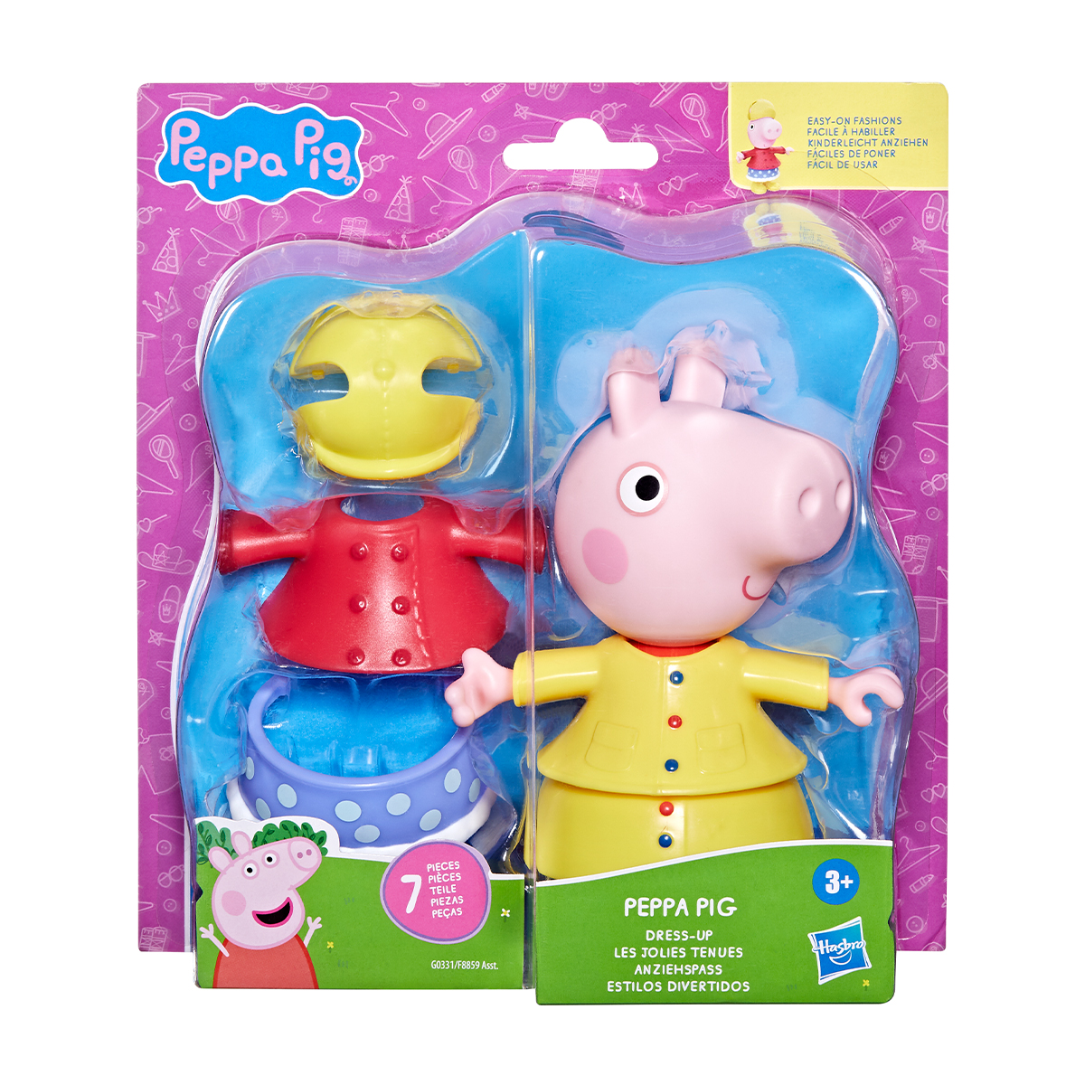 Ігровий набір дитячий Peppa Figurines Одягни Пеппу 15 см з аксесуарами — превʼю 12
