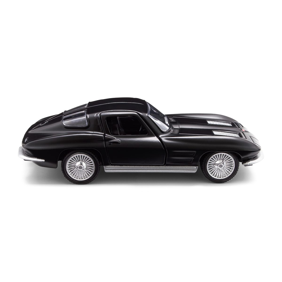 Автомодель Chevrolet Corvette Split Window 1963 металева 1:35 Матова чорна — превʼю 27