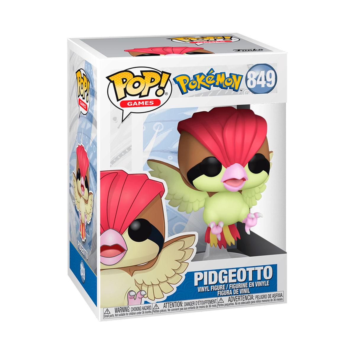 Колекційна фігурка Pidgeotto-Піджеотто Pokemon Funko POP аніме персонаж Кольорова — превʼю 6