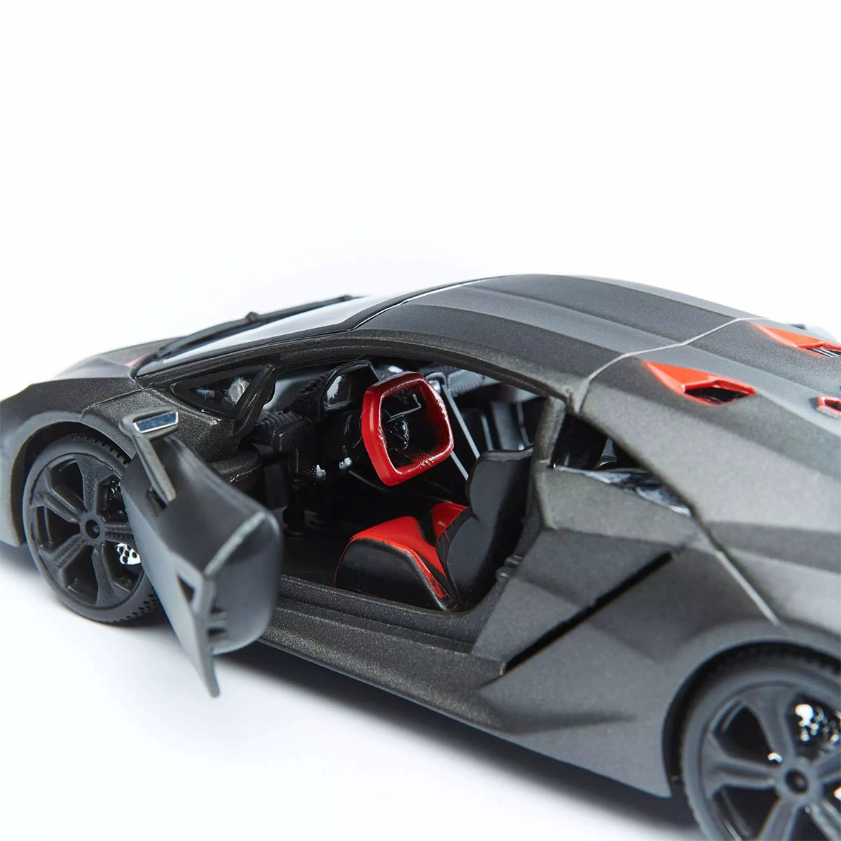 Автомодель Bburago Lamborghini Sesto Elemento 1:24 сірий металік — превʼю 22