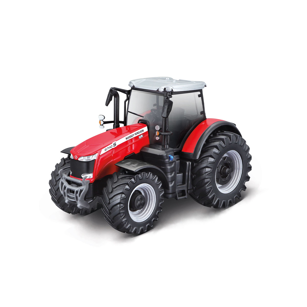 Трактор Massey Ferguson 8740S іграшковий металевий 10 см Червоно-чорний — превʼю 5