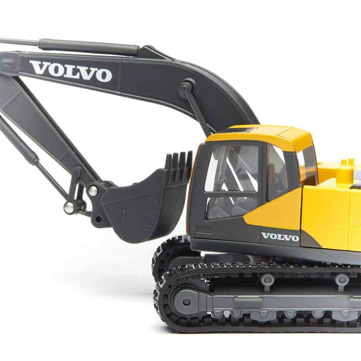 Екскаватор Bburago Volvo EC220E 1:50 металевий гусеничний Жовто-чорний — превʼю 16