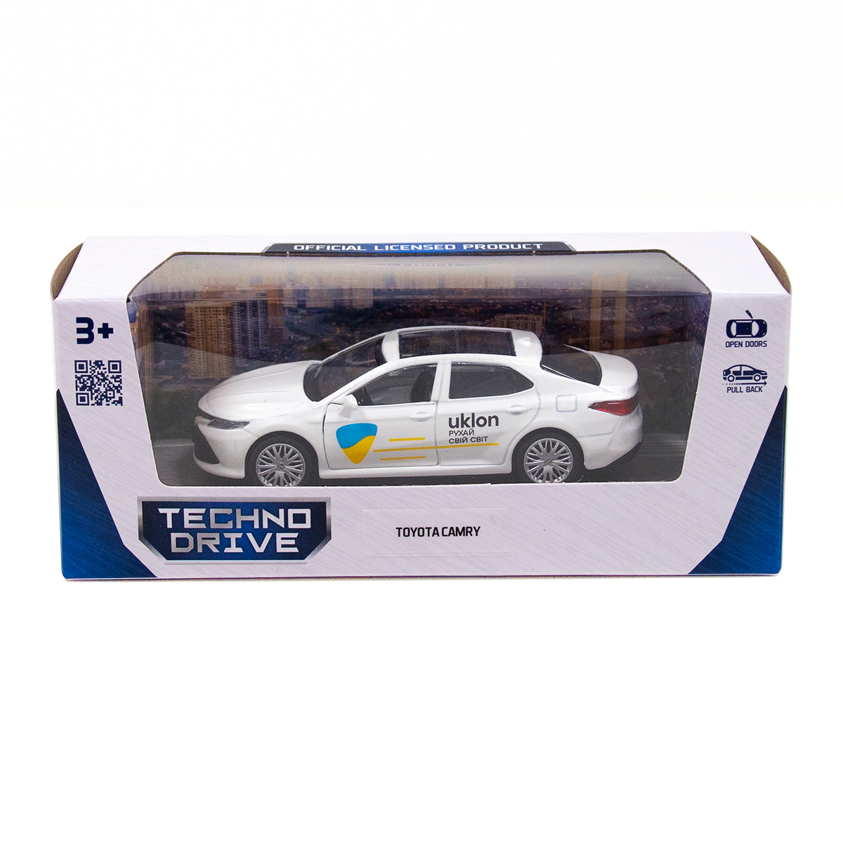 Автомодель TechnoDrive Toyota Camry Uklon металева Біла — превʼю 14