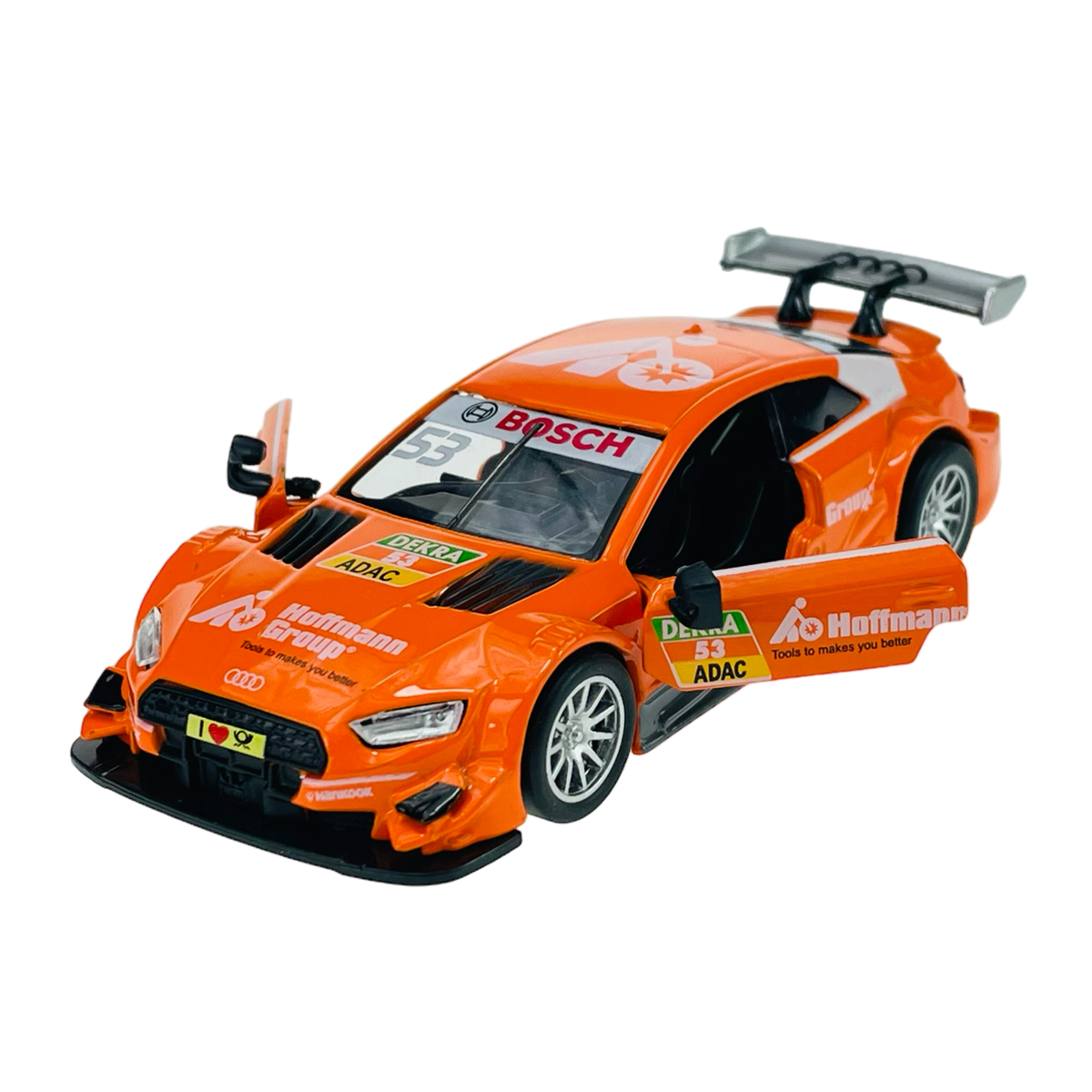 Автомодель Audi RS 5 DTM TechnoDrive металева 1:43 Помаранчева — превʼю 4