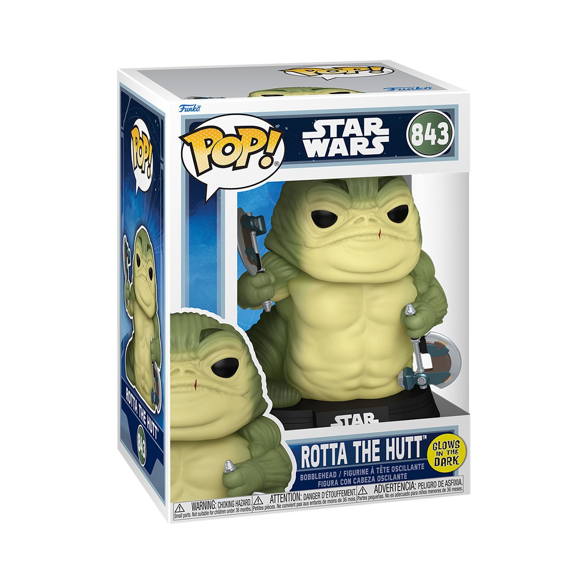 Ігрова фігурка Funko POP! Ротта Хатт серії Мандалорець і Ґроґу 11,2 см GW — превʼю 4