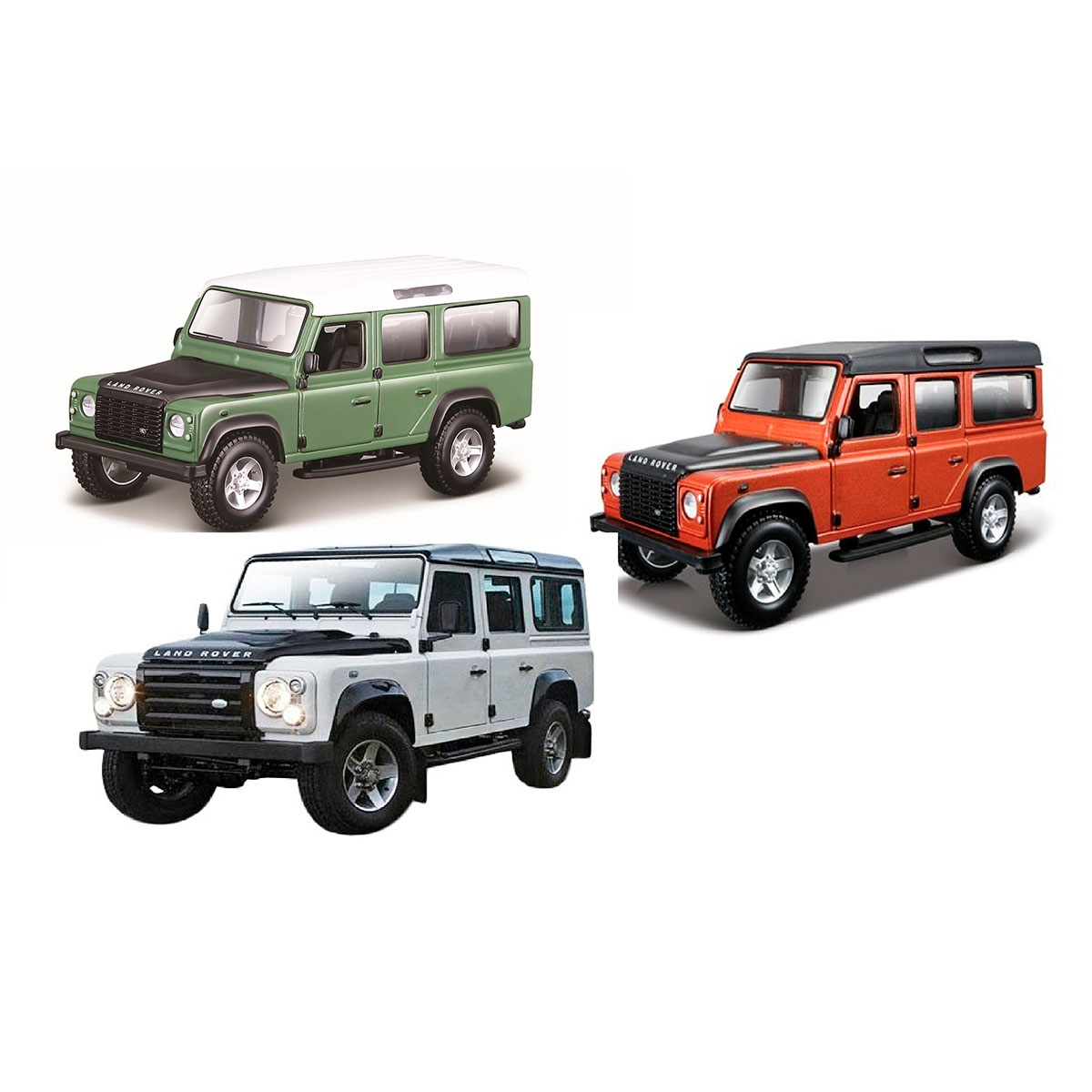 Автомодель Land Rover Defender 110 Bburago 1:32 металева — превʼю 12