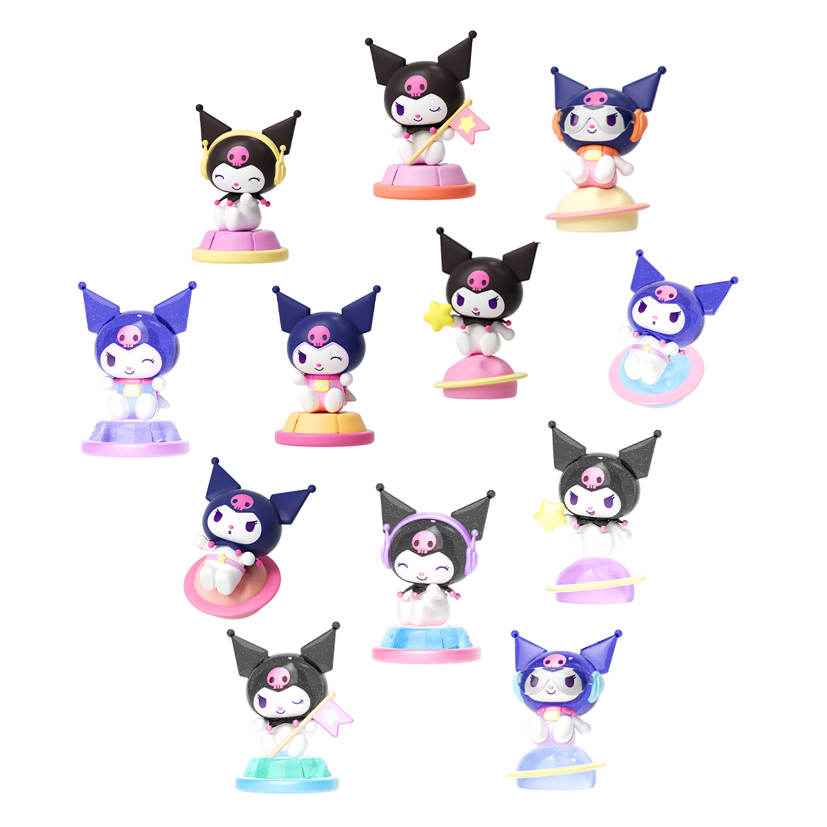 Фігурка Pop Top Kuromi – Куромі (Kuromi) – 3 см – Галактичні пригоди – Світло — превʼю 11
