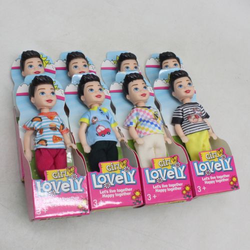 Лялька дитяча Lovely Boy 14 см з рухливими кінцівками Різнобарвна — превʼю 2