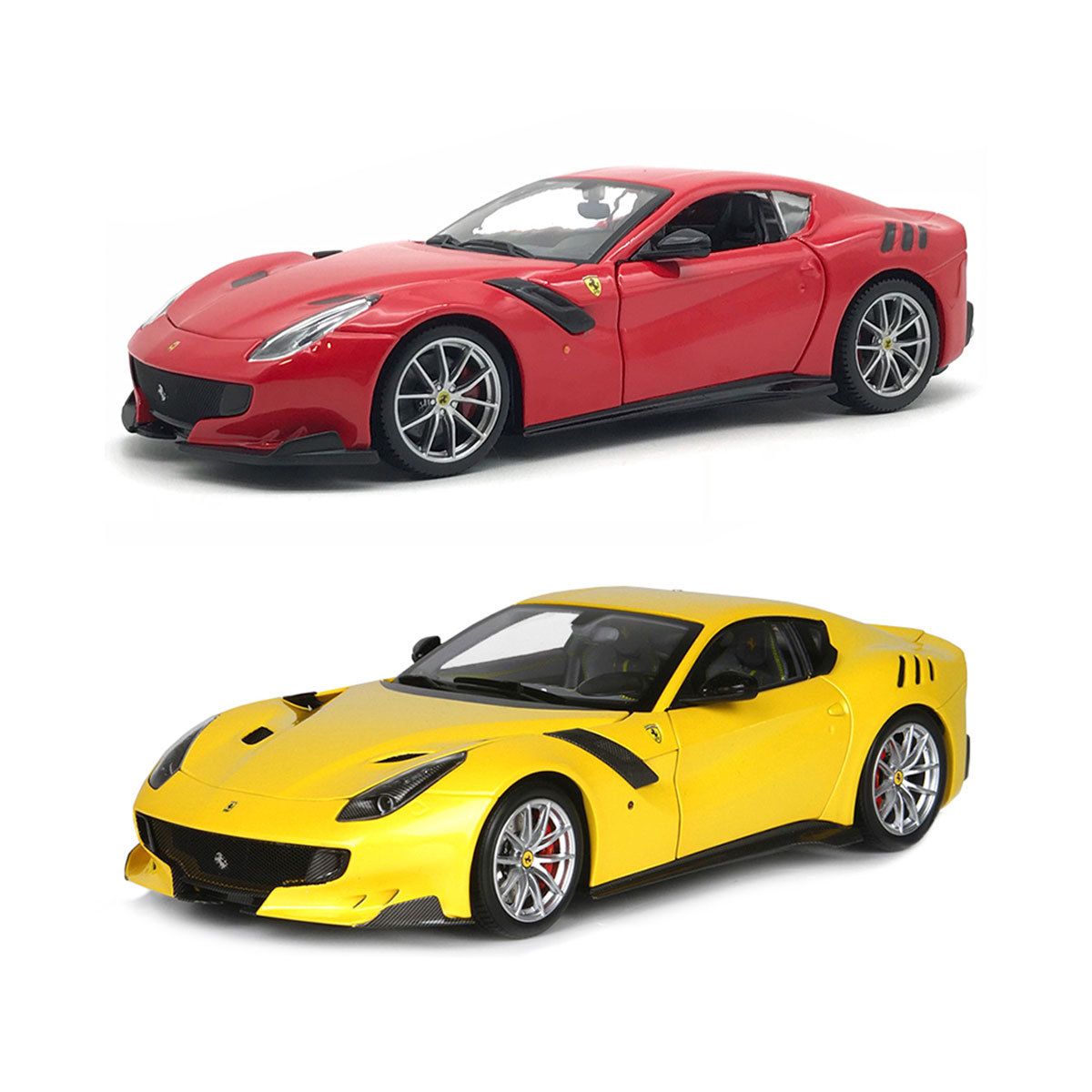 Автомодель Ferrari F12Tdf Bburago 1:24 металева - Жовта — превʼю 24