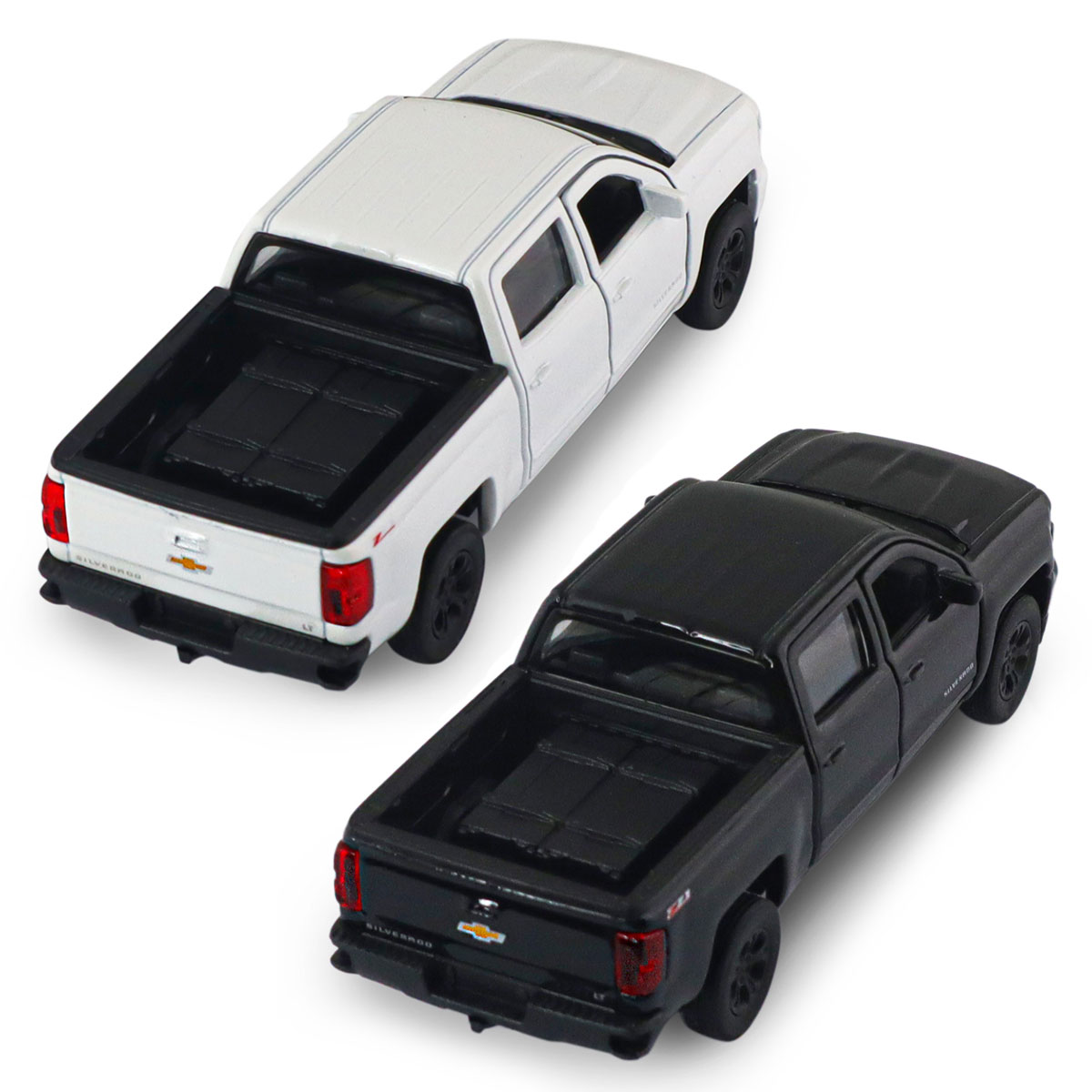 Автомодель Chevrolet Silverado 2017 Techno Drive 1:43 металева з pull-back механізмом Біла — превʼю 28