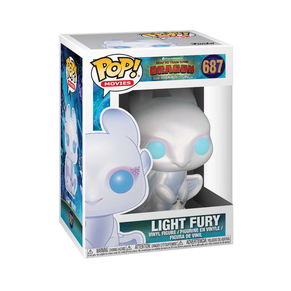Колекційна ігрова фігурка Як приборкати дракона Денна Фурія - Funko Pop Light Fury — превʼю 4