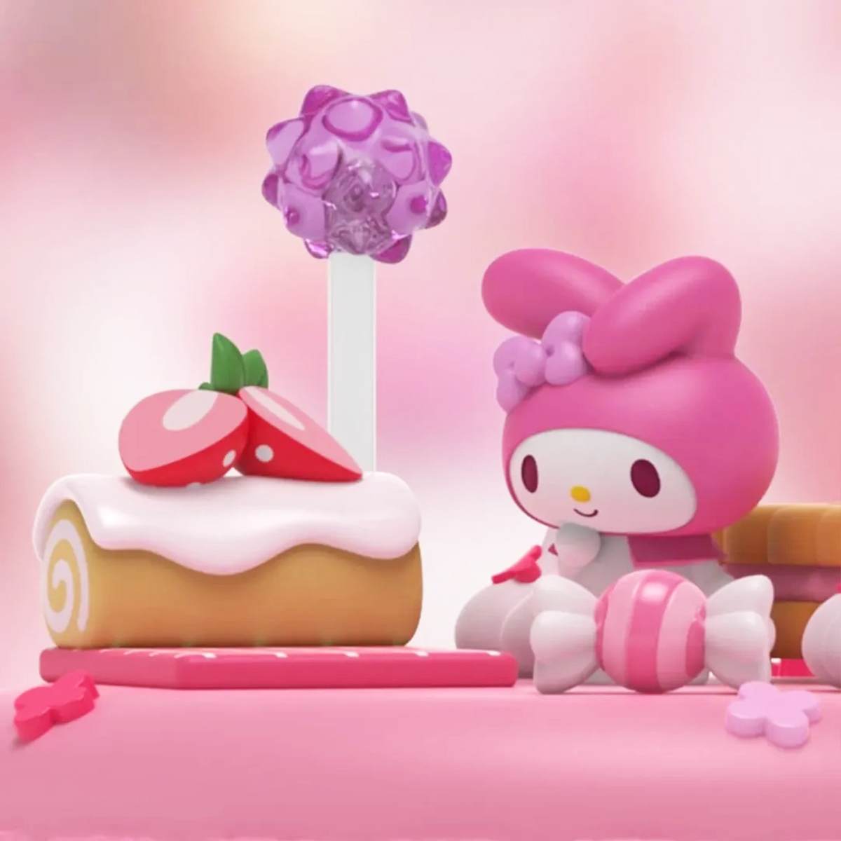 Ігровий набір дизайнерська фігурка Mighty Jaxx Kandyland Sanrio Май Мелоді — превʼю 12