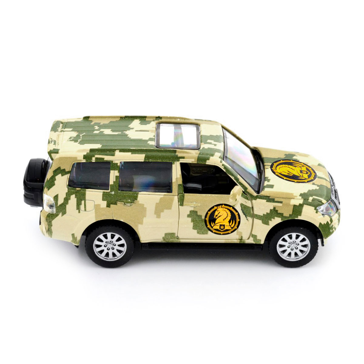 Автомодель Mitsubishi Pajero 4WD Turbo 47 ОМБр Шеврони Героїв 1:43 — превʼю 29
