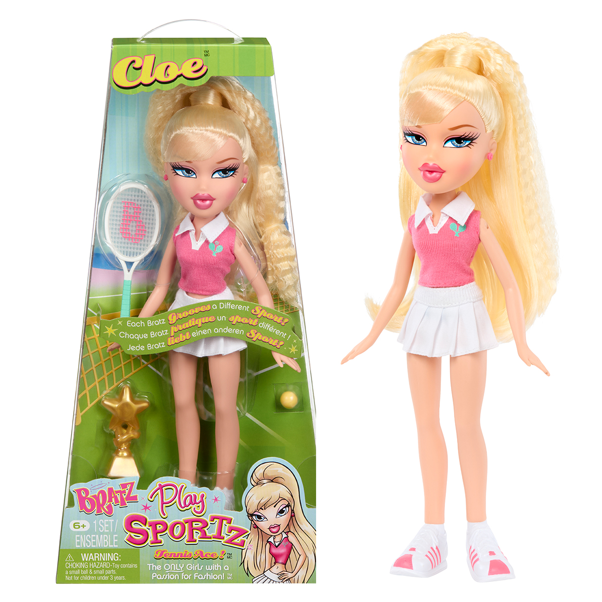 Ігровий набір Bratz Play Sportz Тенісистка Хлоя 29 см з аксесуарами