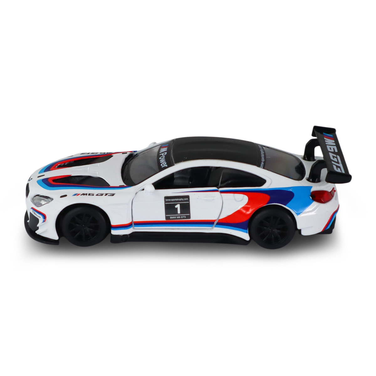 Автомодель BMW M6 GT3 Techno Drive металева 1:44 Біла — превʼю 23