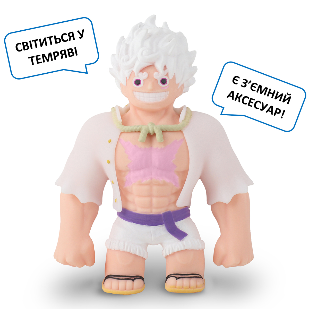Стретч-іграшка колекційна Elastikorps One Piece - Луффі 5 Гір Багатоколірний — превʼю 6