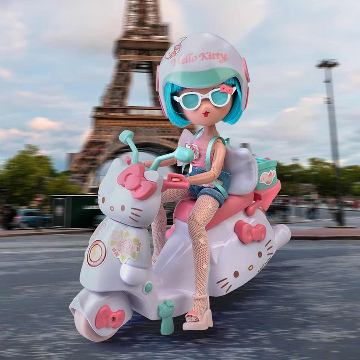 Ігровий набір для дівчаток 4SF Manga Dolls Hello Kitty зі скутером Пінк — превʼю 16