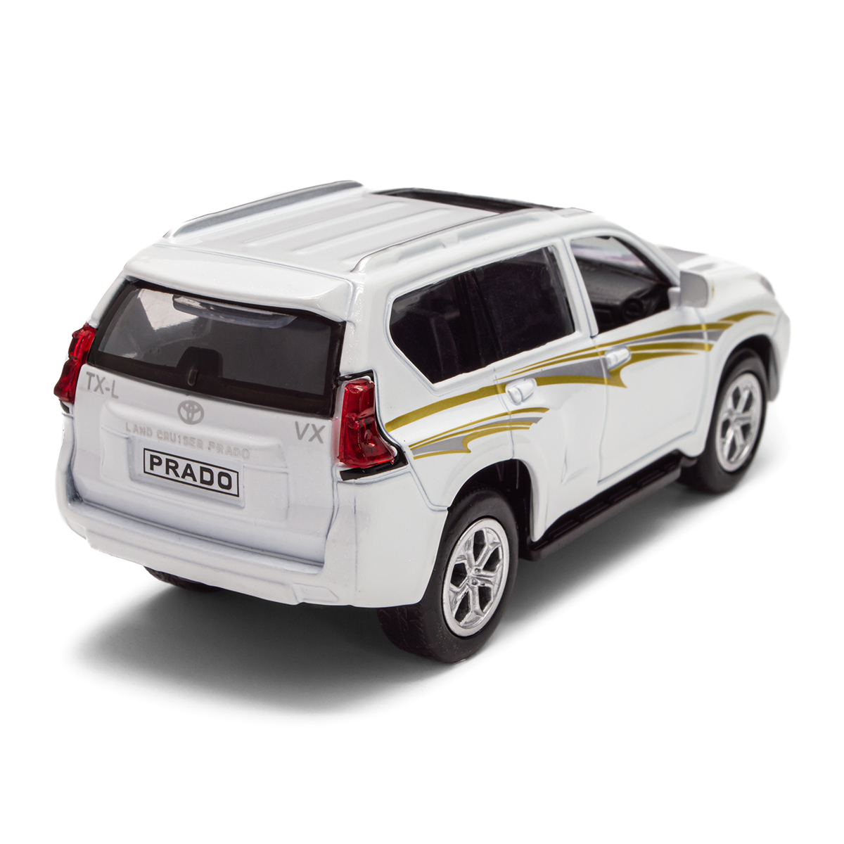 Автомодель Toyota Prado металева 1:40 Біла — превʼю 26