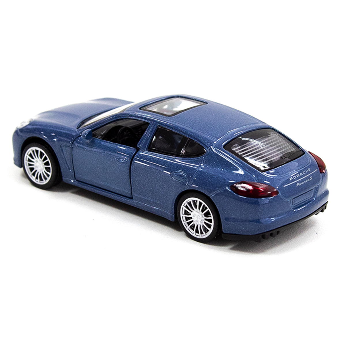 Автомодель TechnoDrive Porsche Panamera S металева з функцією pull-back Синя — превʼю 6