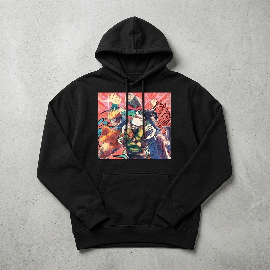 Худі Наруто (Naruto) L чорна (28449) — превʼю 3