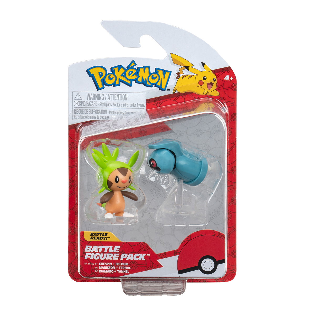 Набір ігрових фігурок Pokemon Чеспін і Белдум 2 шт — превʼю 5