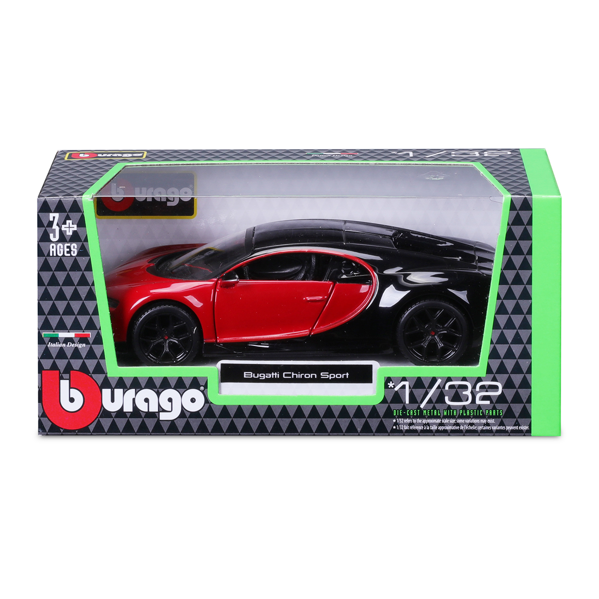 Автомодель Bburago Bugatti Chiron Sport 1:32 металева — превʼю 15