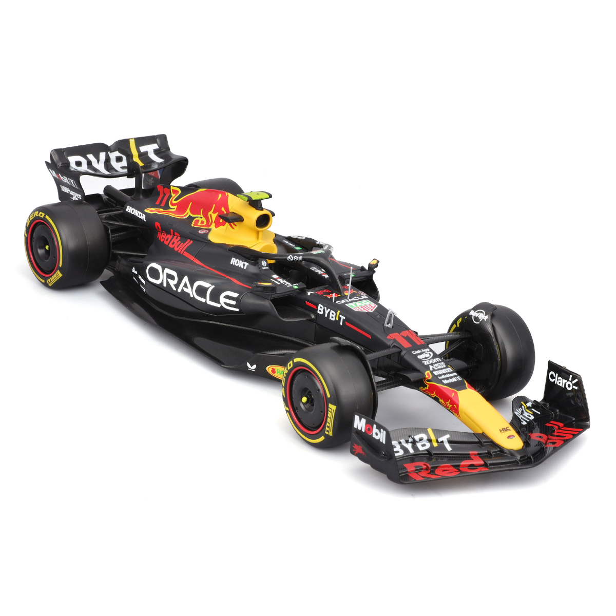 Автомодель Bburago Red Bull Racing RB19 з фігуркою 1:24 Чорна — превʼю 16