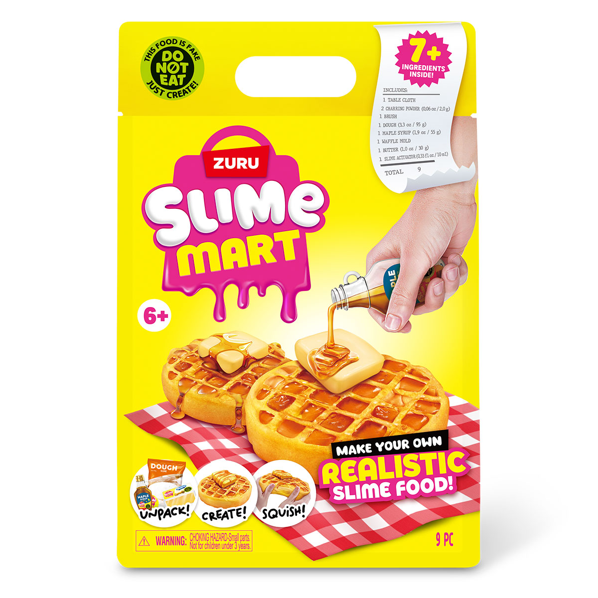 Ігровий набір зі слаймами Slime Mart Shopping Bag Бельгійські вафлі — превʼю 1