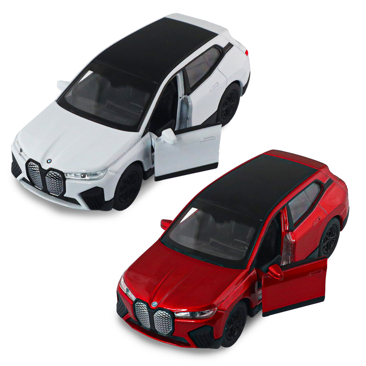 Автомодель BMW iX Techno Drive 1:43 металева з механізмом pull-back Червона — превʼю 30