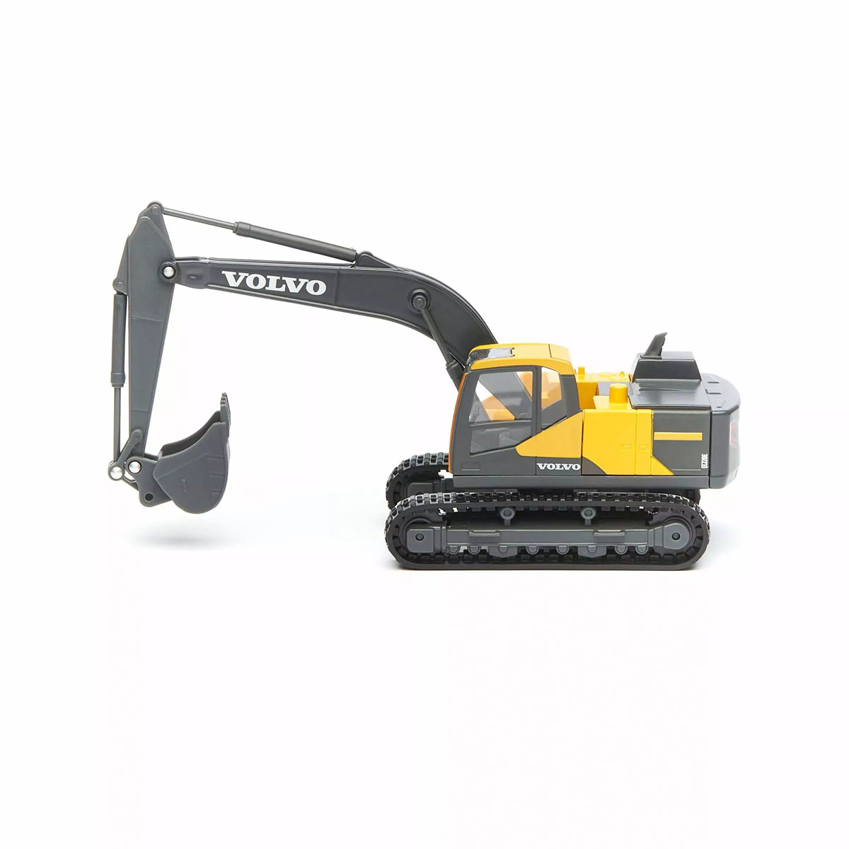 Екскаватор Bburago Volvo EC220E 1:50 металевий гусеничний Жовто-чорний — превʼю 12