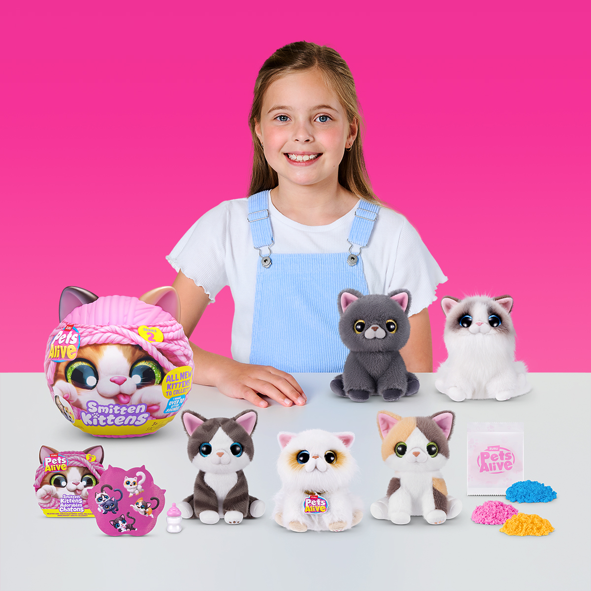 Інтерактивна іграшка Pets Alive S2 Грайливі кошенята 16x13 см Різнокольоровий — превʼю 15