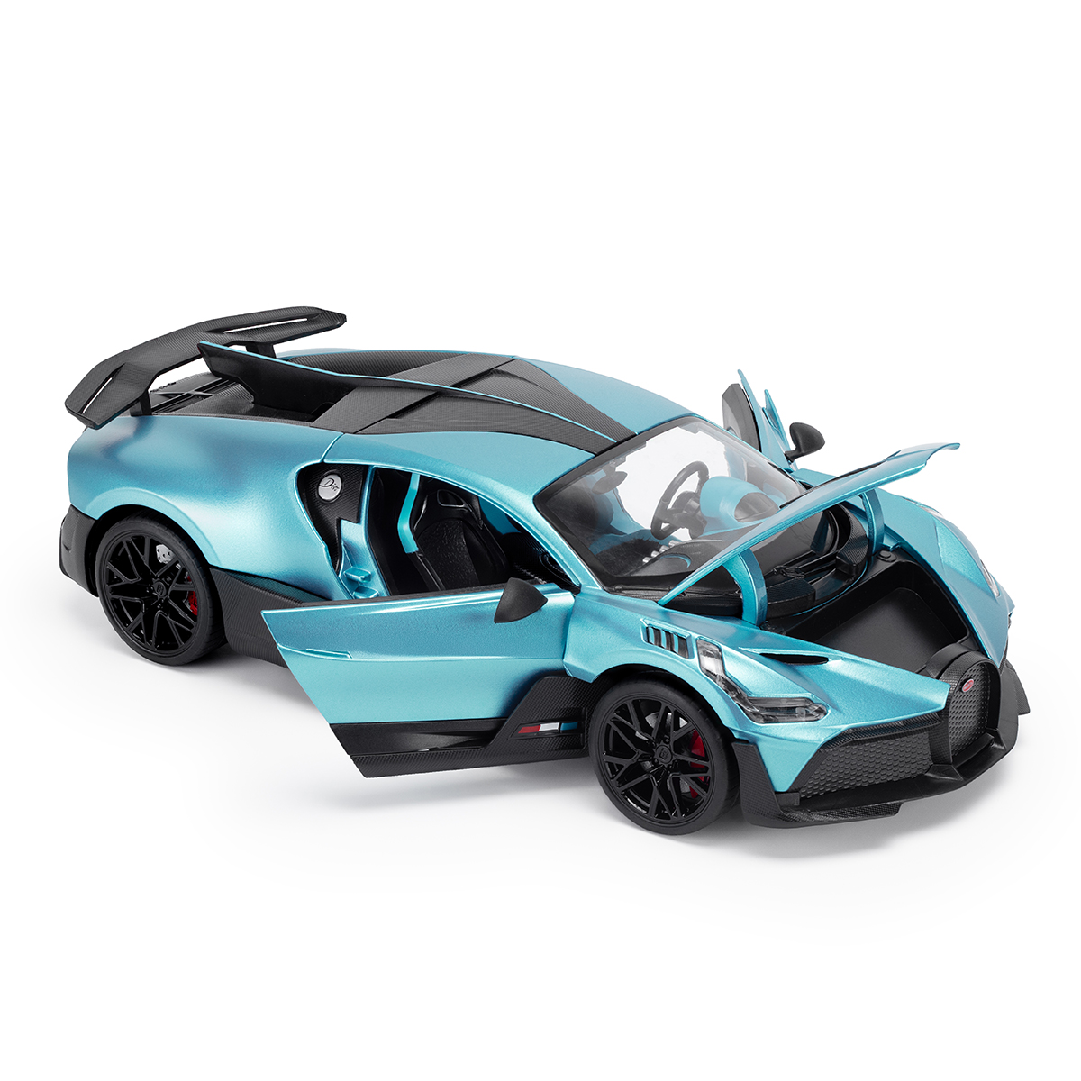Автомодель Bugatti Divo Techno Drive 1:18 металева з відкривними деталями Синя — превʼю 31