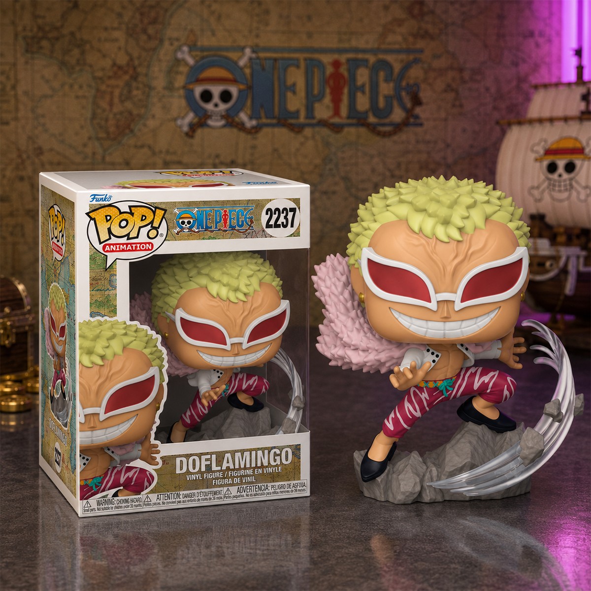 Ігрова фігурка Funko POP! One Piece Дофламінго 9,6 см — превʼю 2
