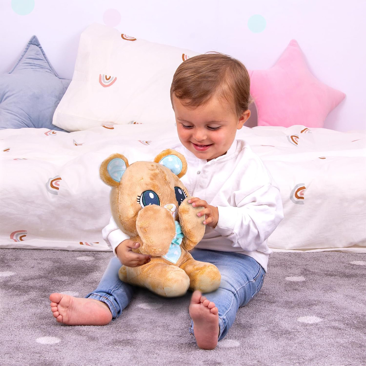 М'яка іграшка Peekapets — Ведмедик (Bear) — Коричневий — превʼю 15