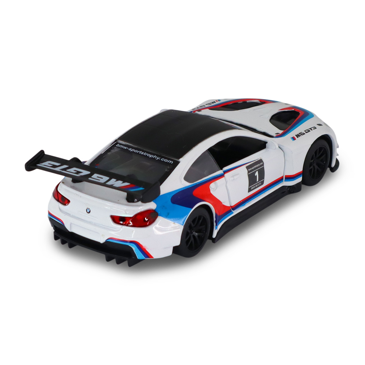 Автомодель BMW M6 GT3 Techno Drive металева 1:44 Біла — превʼю 26