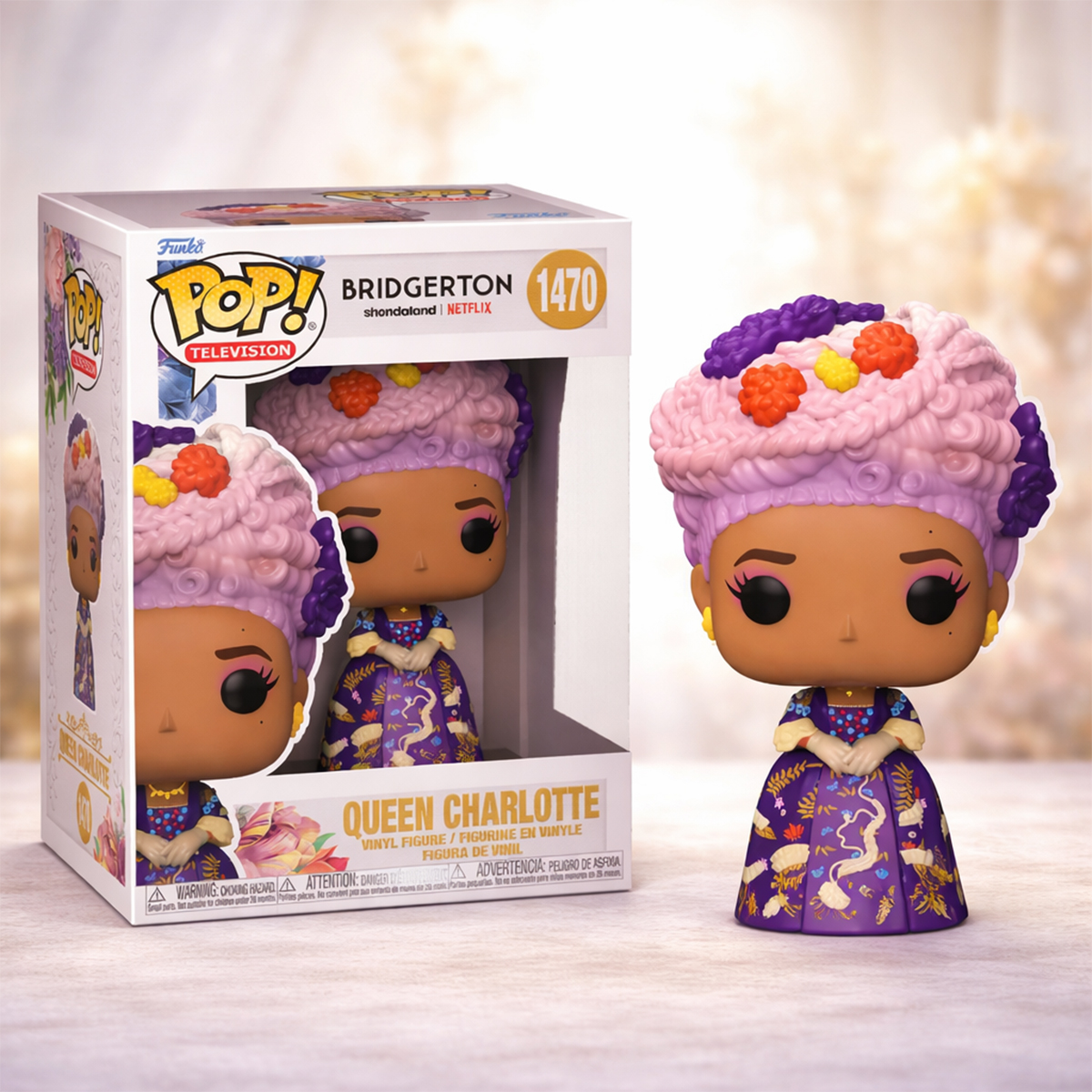 Колекційна фігурка Funko POP Bridgerton - Queen Charlotte Королева Шарлотта — превʼю 6