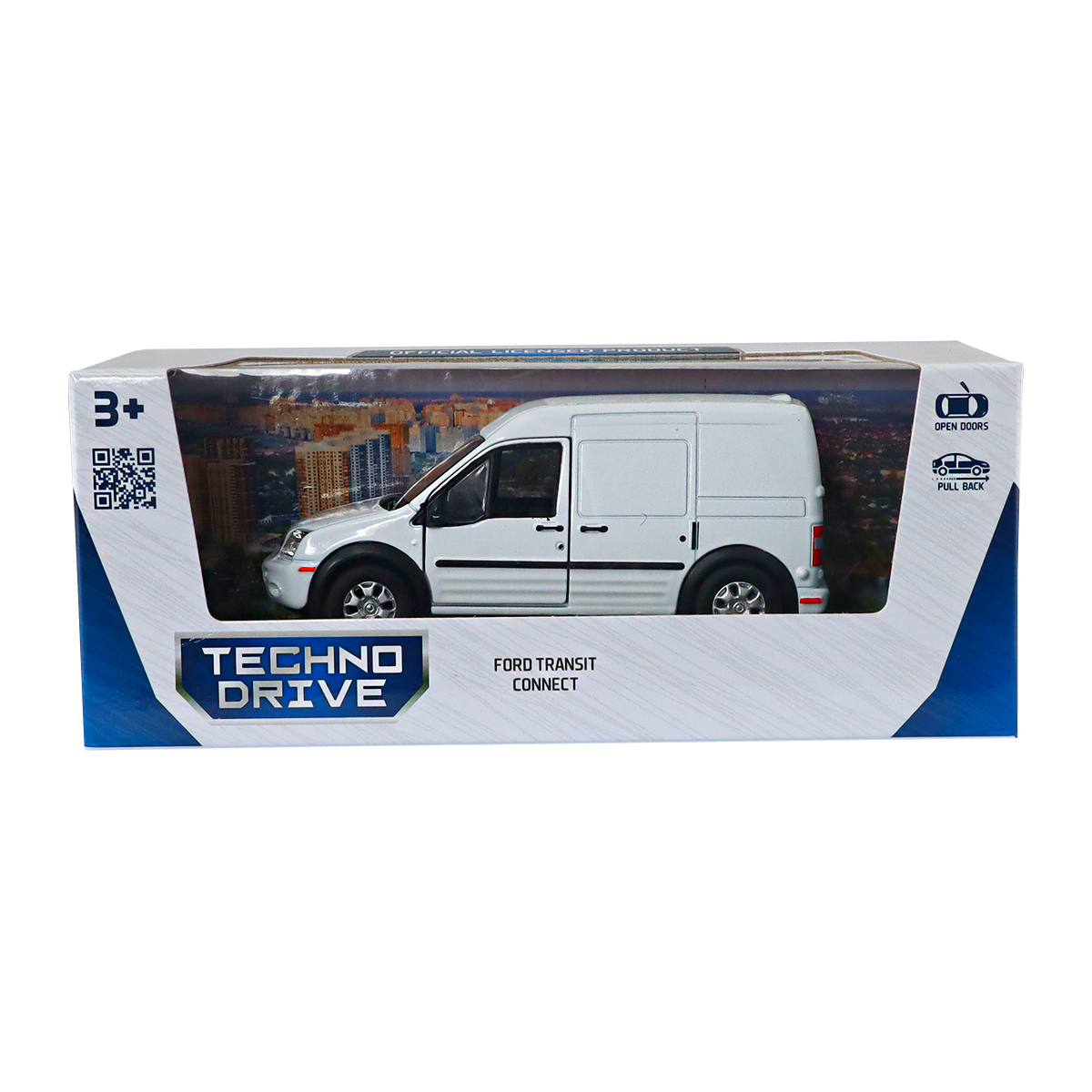 Автомодель Ford Transit Connect TechnoDrive 1:43 Біла — превʼю 20