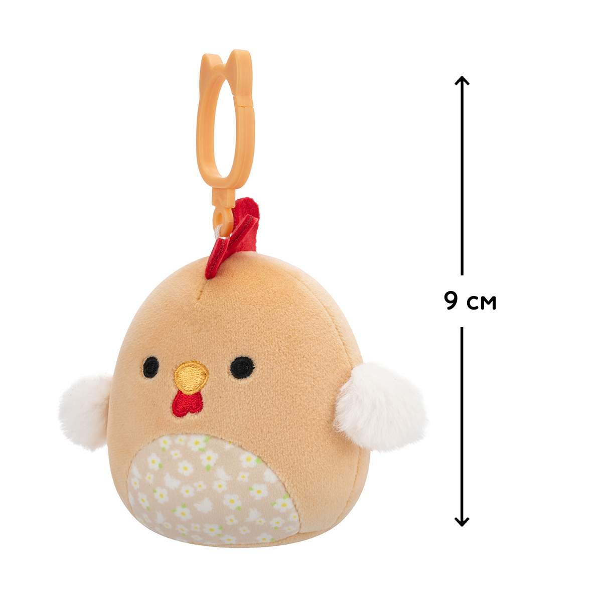 М'яка іграшка на кліпсі Squishmallows – Півник Руті (Rooster Rutie) — превʼю 9