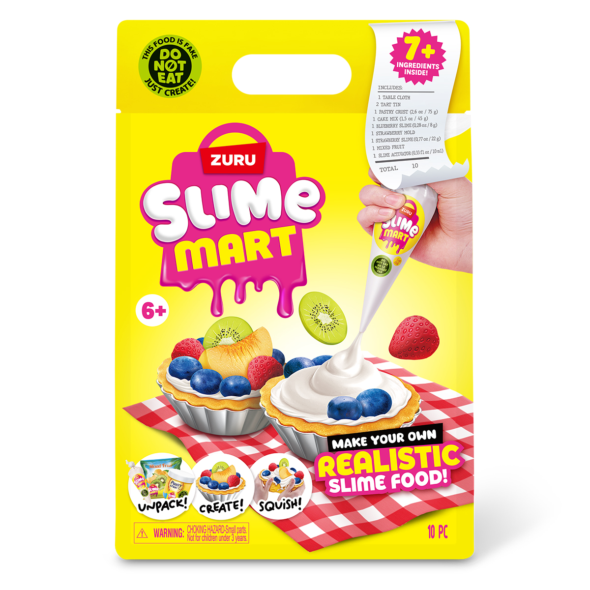 Ігровий набір зі слаймами Slime Mart Shopping Bag Фруктовий тарт