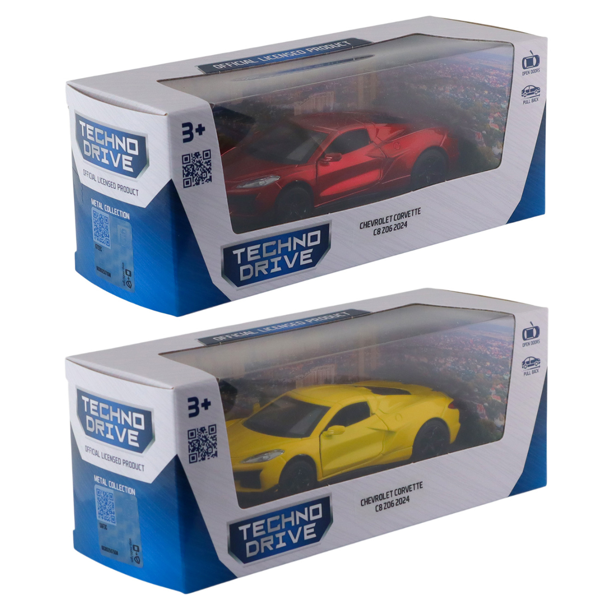 Автомодель Chevrolet Corvette C8 Z06 2024 Techno Drive 1:40 металева — превʼю 23