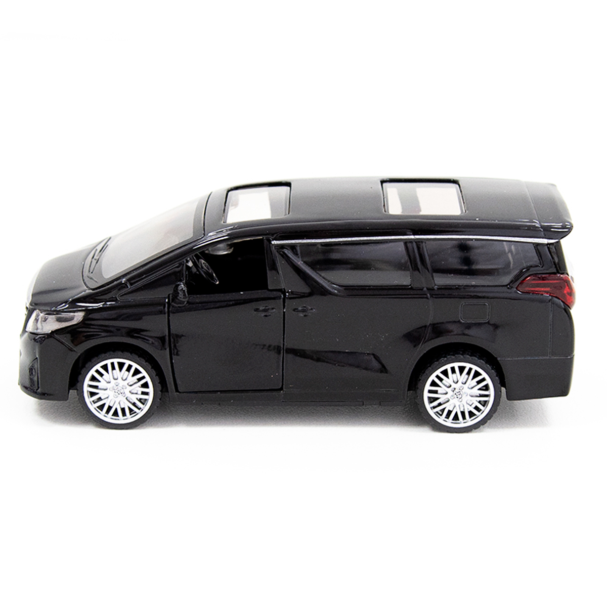 Автомодель Techno Drive Toyota Alphard металева Чорна — превʼю 17