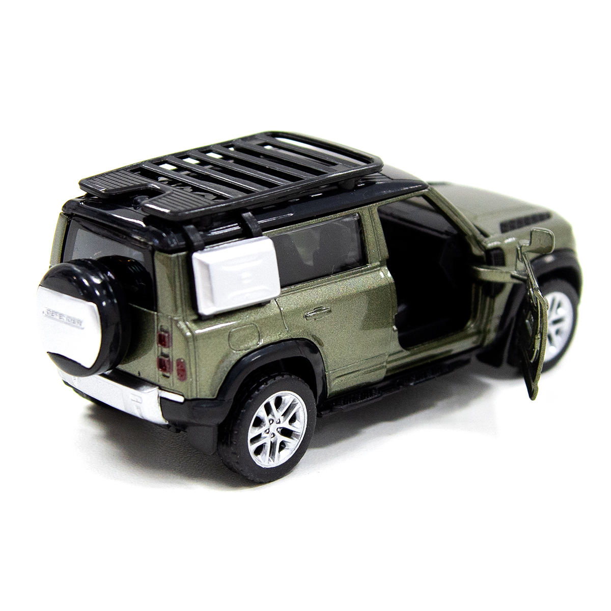 Автомодель Land Rover Defender 110 Techno Drive металева Зелена — превʼю 24