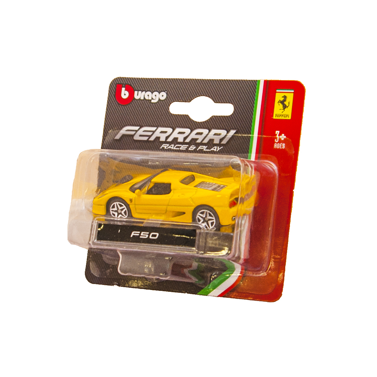Модель автомобіля Ferrari Bburago 1:64 металева — превʼю 2