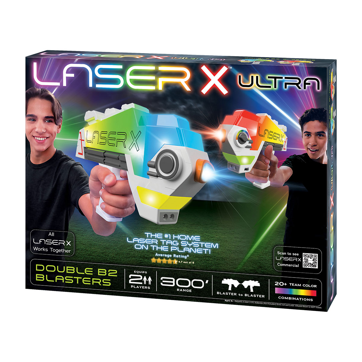 Ігровий набір для лазерних боїв Laser X Ultra для двох гравців 91 метр — превʼю 16