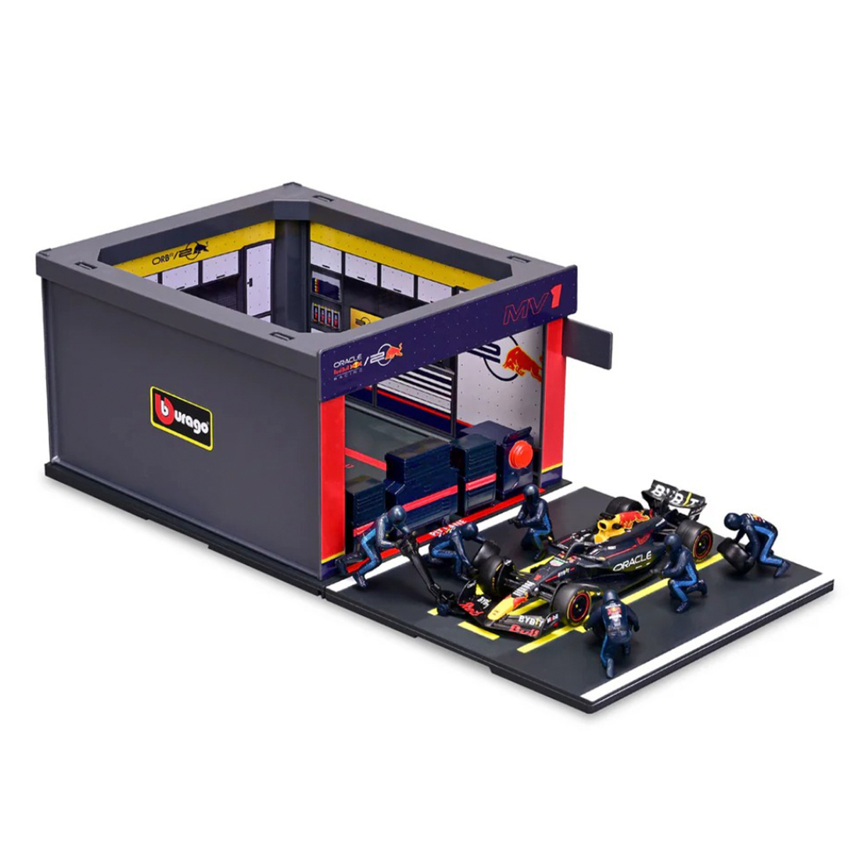 Ігровий набір Pit Pass Oracle Red Bull Racing RB20 Bburago 1:43 Металевий — превʼю 10