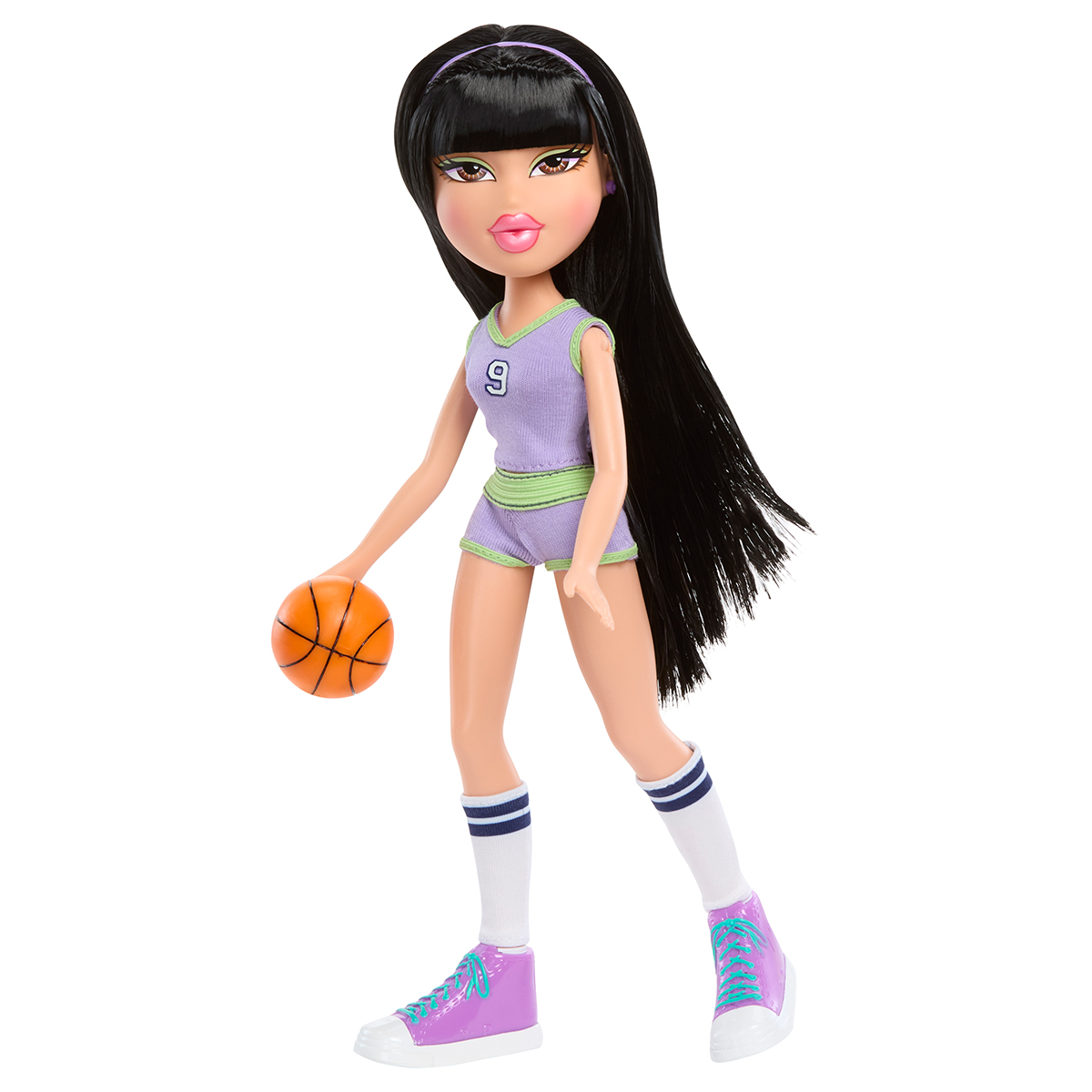 Ігровий набір баскетболістка Джейд Bratz Play Sportz 29 см чорне волосся — превʼю 11