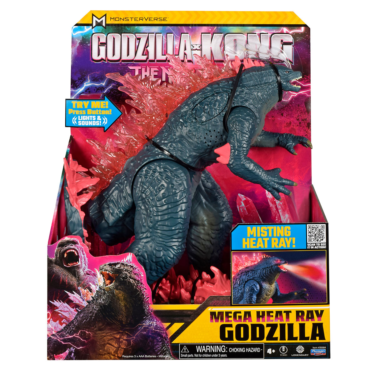 Фігурка Godzilla x Kong МегаҐодзілла делюкс зі світлом та звуком — превʼю 17