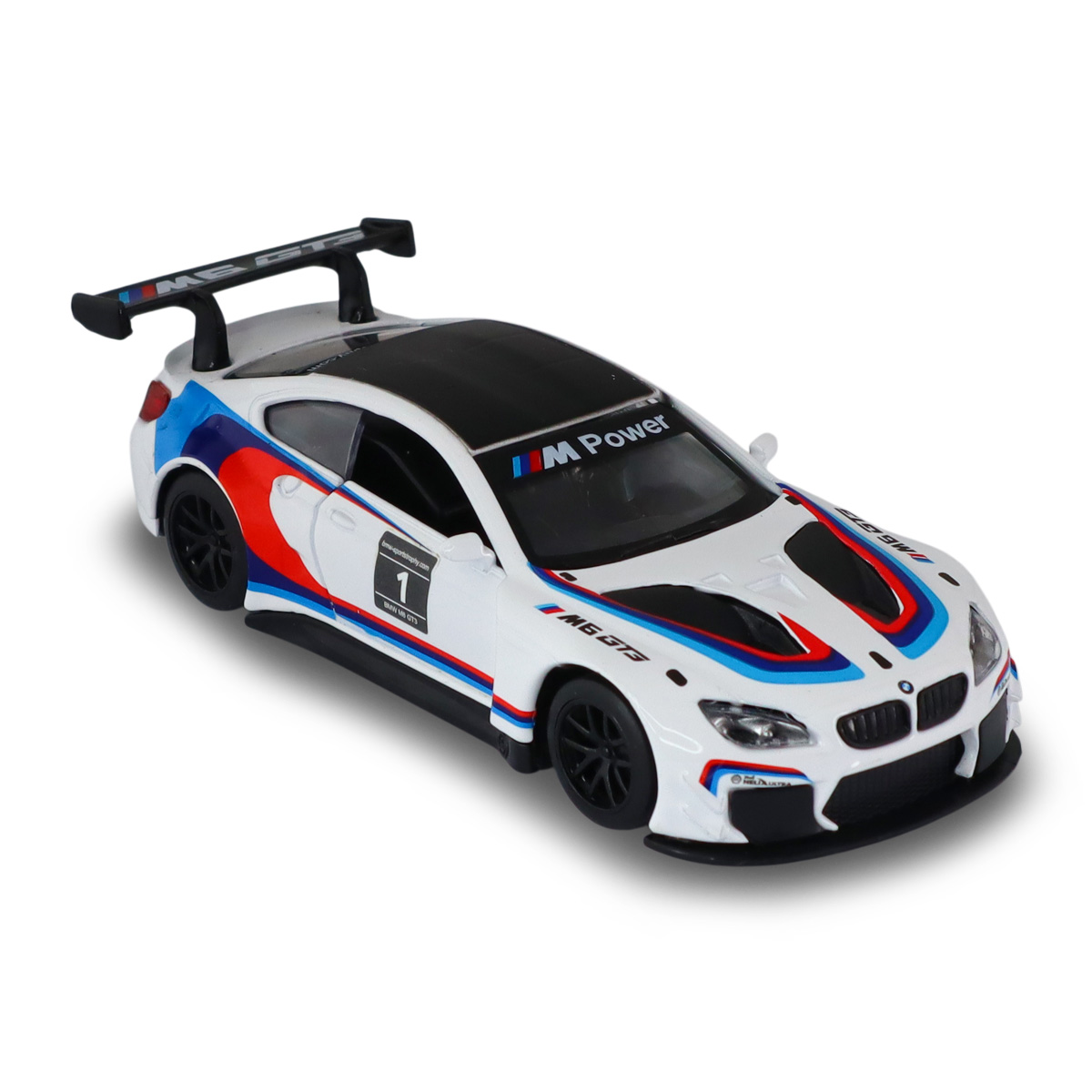 Автомодель BMW M6 GT3 Techno Drive металева 1:44 Біла — превʼю 28