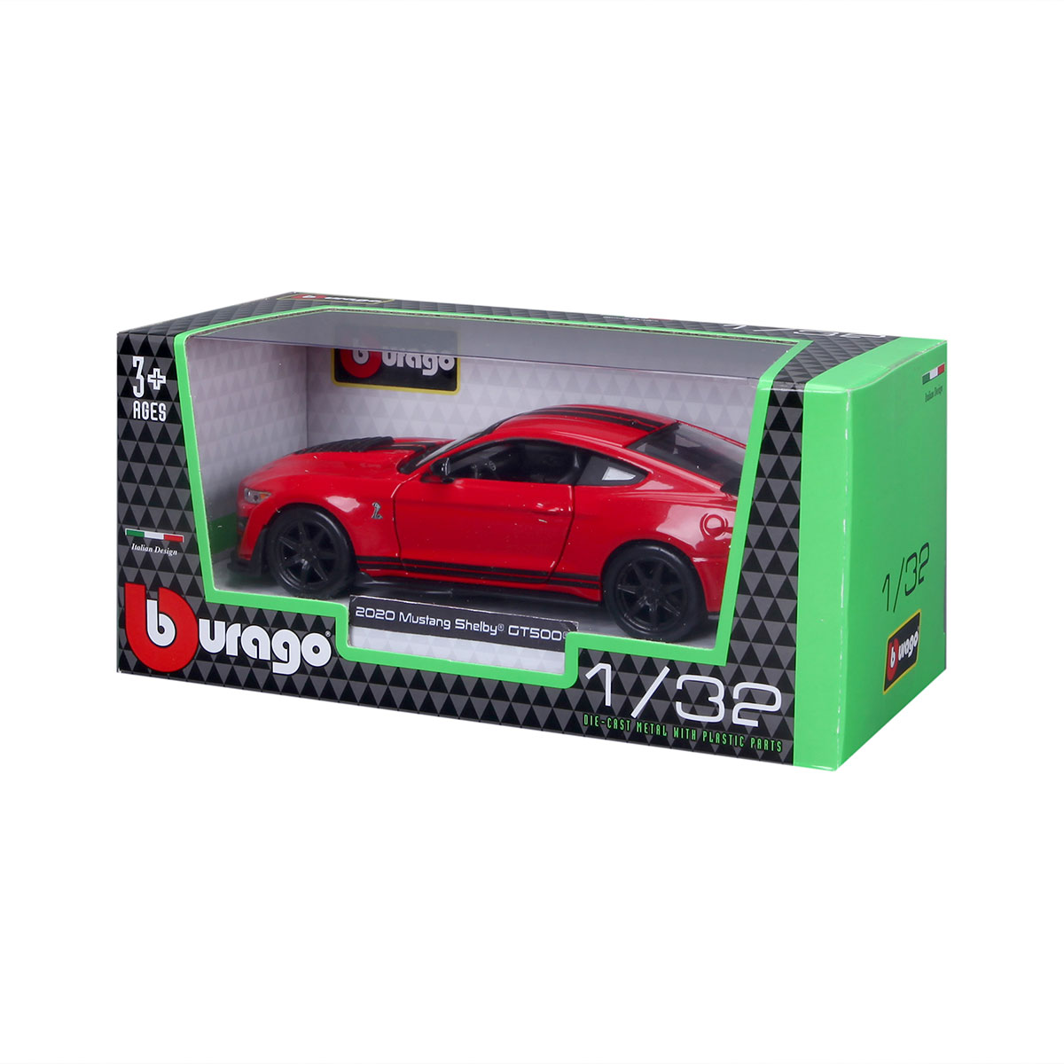 Автомодель Ford Shelby GT500 Bburago Street Fire 1:32 Червона — превʼю 16
